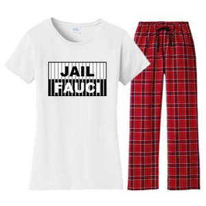 Jail Fauci Dr. Anthony Fauci Women's Flannel Pajama Set