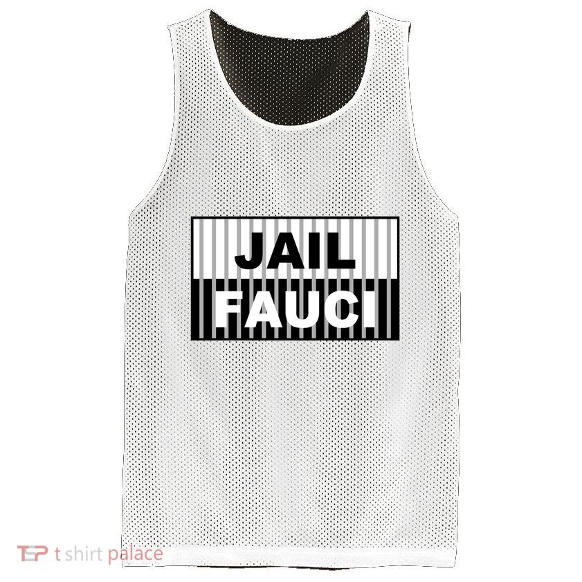 Jail Fauci Dr. Anthony Fauci Mesh Reversible Basketball Jersey Tank