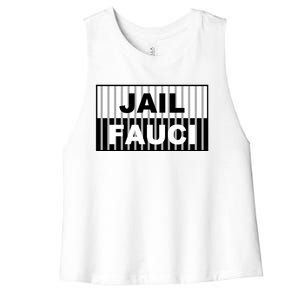 Jail Fauci Dr. Anthony Fauci Women's Racerback Cropped Tank