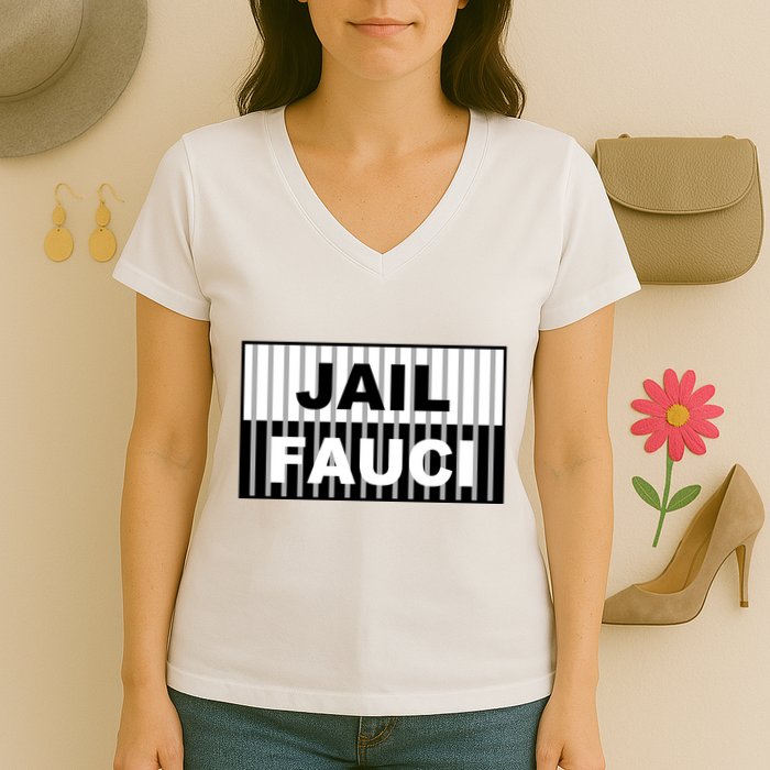 Jail Fauci Dr. Anthony Fauci Women's V-Neck T-Shirt