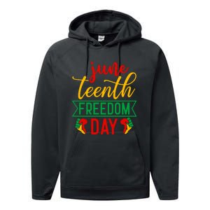 Juneteenth Freedom Day Celebration Performance Fleece Hoodie