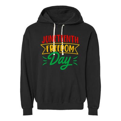 Juneteenth Freedom Day Celebration Garment-Dyed Fleece Hoodie