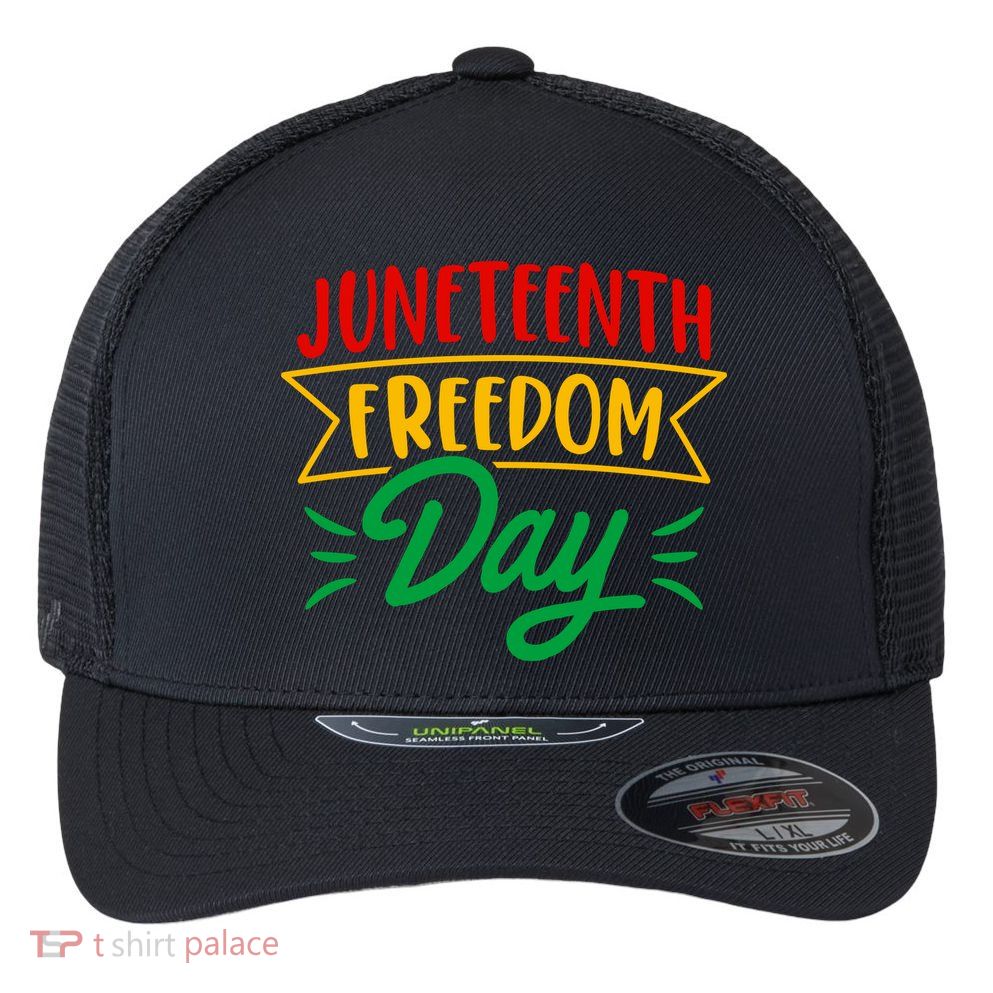 Juneteenth Freedom Day Celebration Flexfit Unipanel Trucker Cap