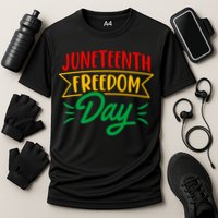 Juneteenth Freedom Day Celebration Cooling Performance Crew T-Shirt