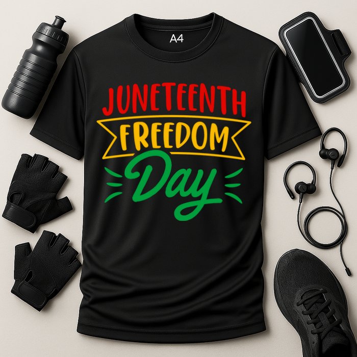 Juneteenth Freedom Day Celebration Cooling Performance Crew T-Shirt
