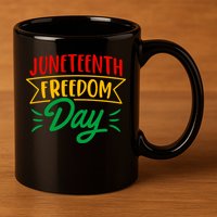 Juneteenth Freedom Day Celebration 11oz C Handle Ceramic Mug