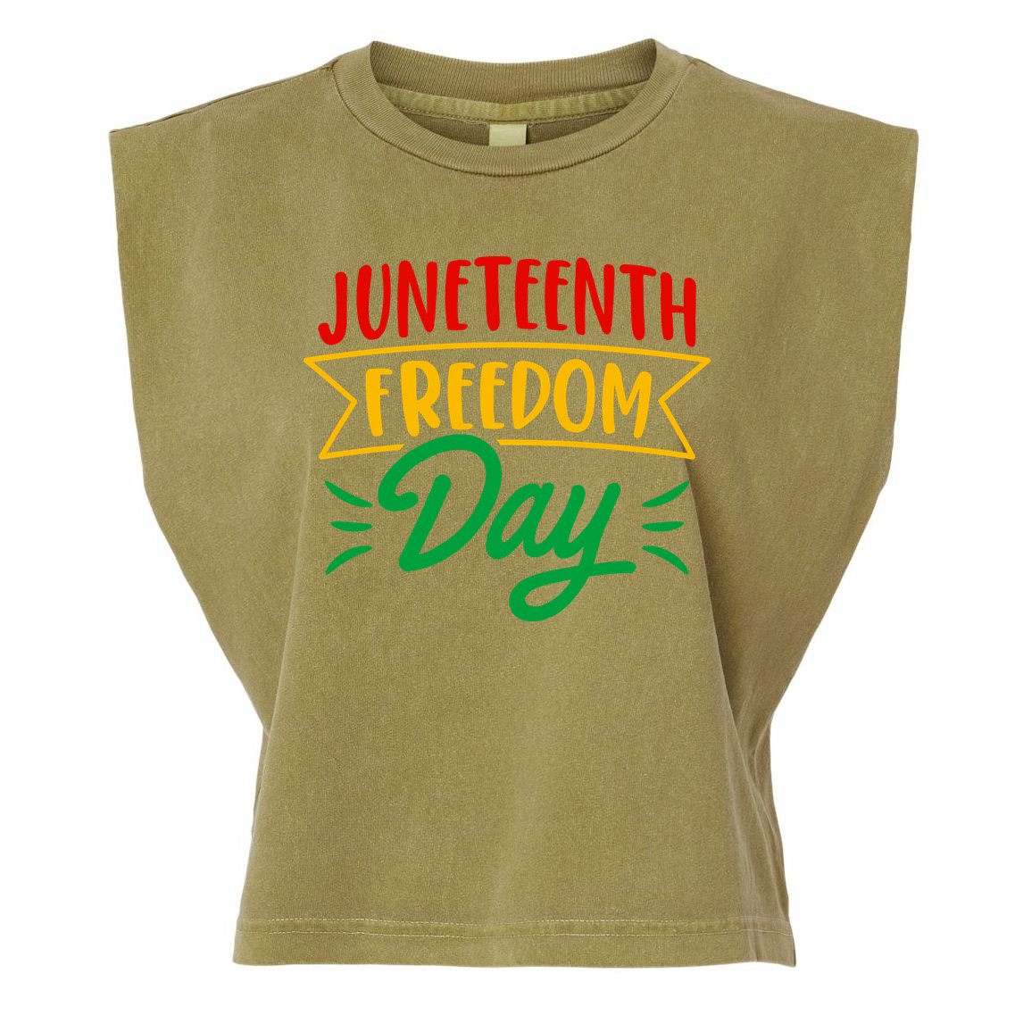 Juneteenth Freedom Day Celebration Garment-Dyed Women's Muscle Tee