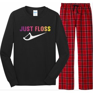 Just Floss Dental Hygienist Or Dental Office Long Sleeve Pajama Set