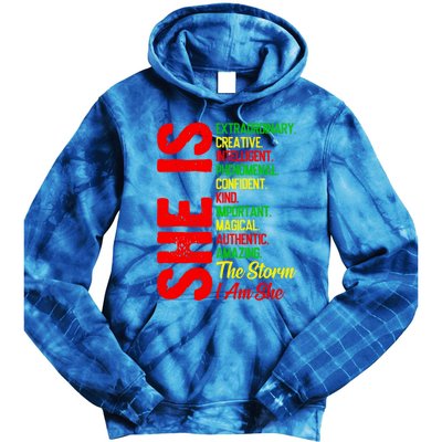 Juneteenth Freedom Day Black History Month Queen Cute Gift Tie Dye Hoodie