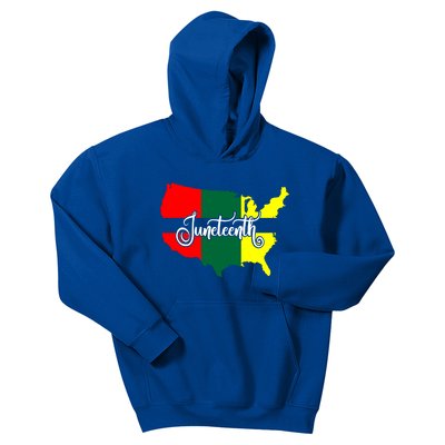 Juneteenth Freedom Day Black History American June 19th 1965 Funny Gift Kids Hoodie