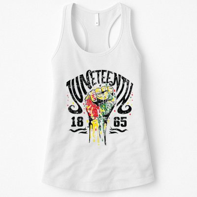 Juneteenth Freedom Day Afro African American June 19th 1865 Womens Tank Top