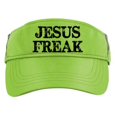 Jesus Freak Distressed Shirt Christian Religious Adult Drive Performance Visor