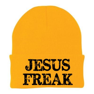 Jesus Freak Distressed Shirt Christian Religious Knit Cap Winter Beanie