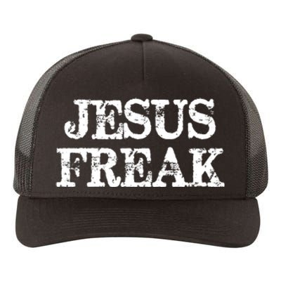 Jesus Freak Distressed Shirt Christian Religious Yupoong Adult 5-Panel Trucker Hat