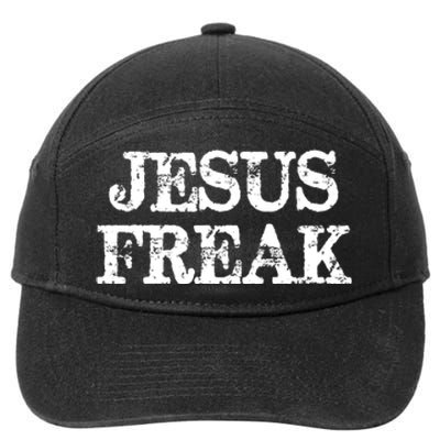 Jesus Freak Distressed Shirt Christian Religious 7-Panel Snapback Hat