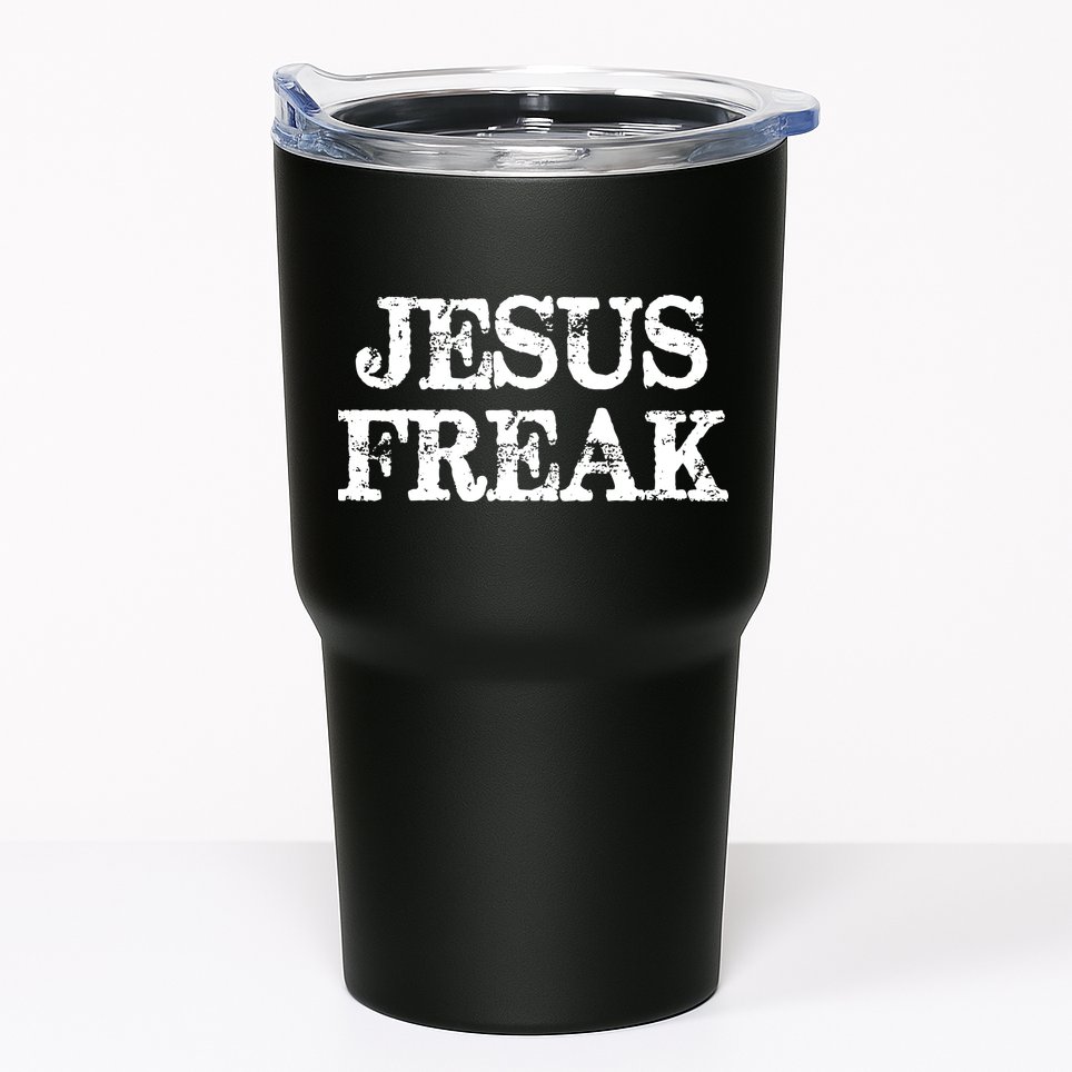 Jesus Freak Distressed Shirt Christian Religious Tumbler