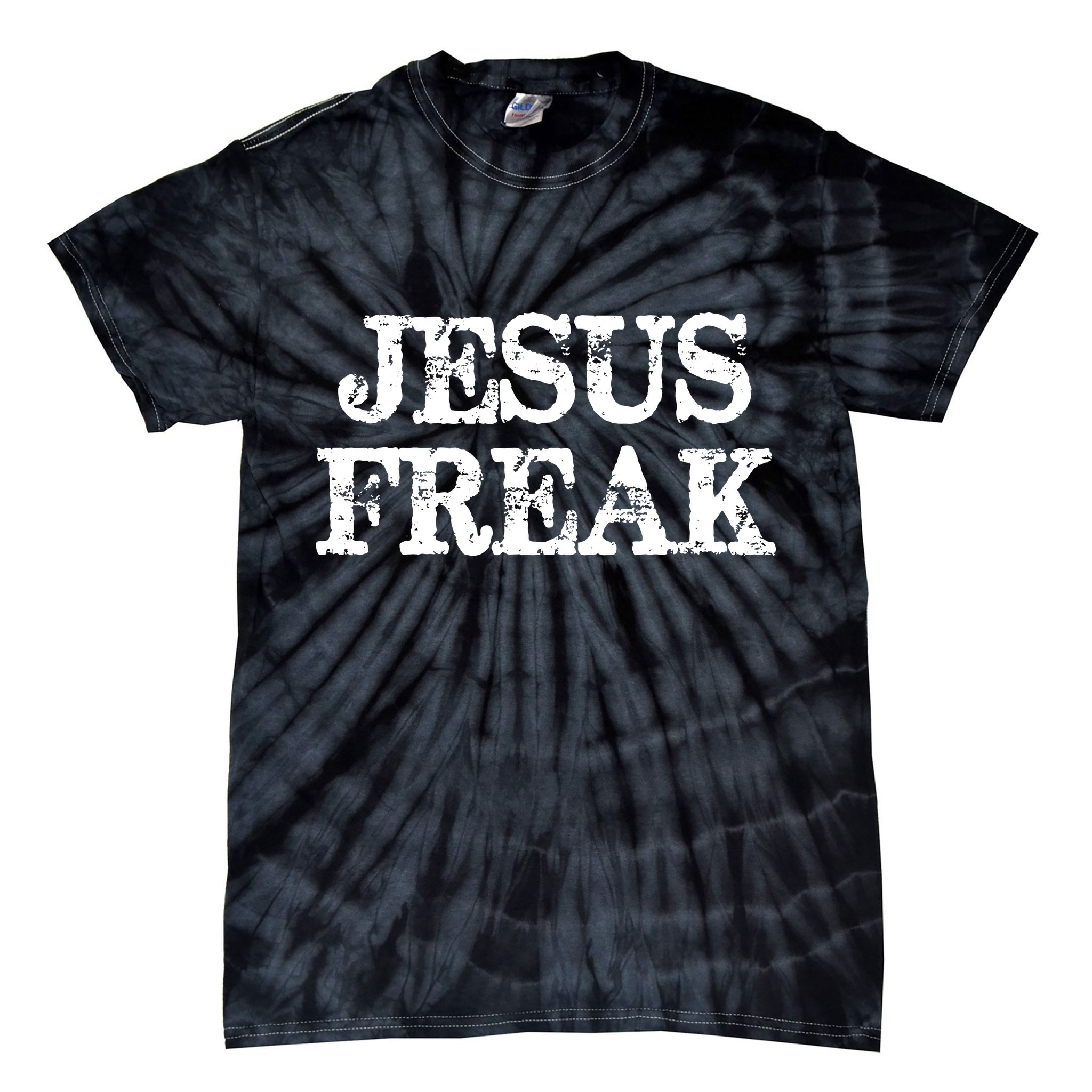 Jesus Freak Distressed Shirt Christian Religious Tie-Dye T-Shirt