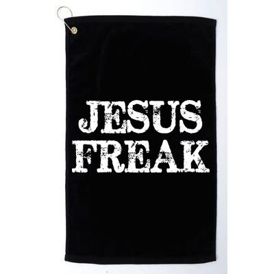 Jesus Freak Distressed Shirt Christian Religious Golf Towel