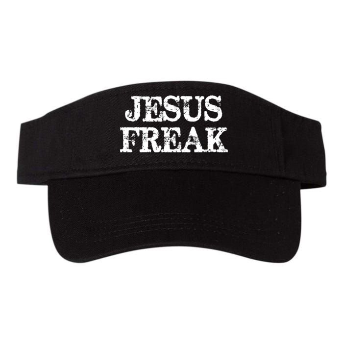 Jesus Freak Distressed Shirt Christian Religious Valucap Bio-Washed Visor