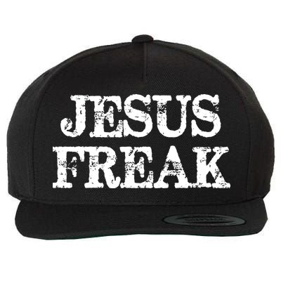 Jesus Freak Distressed Shirt Christian Religious Wool Snapback Cap