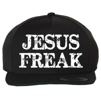 Jesus Freak Distressed Shirt Christian Religious Wool Snapback Cap