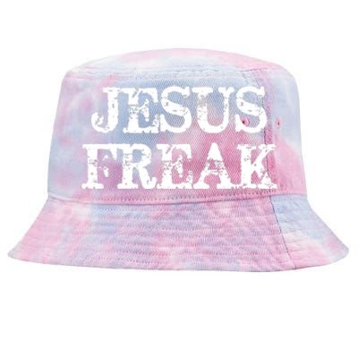 Jesus Freak Distressed Shirt Christian Religious Tie-Dyed Bucket Hat