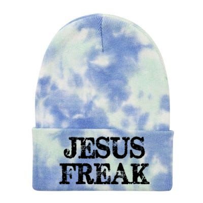 Jesus Freak Distressed Shirt Christian Religious Tie Dye 12in Knit Beanie