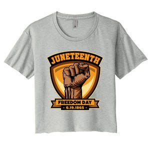 Juneteenth Freedom Day 1865 Women's Crop Top Tee