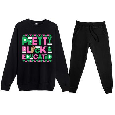 J15 Founder's Day Aka African Pretty Black Educated Gift Premium Crewneck Sweatsuit Set