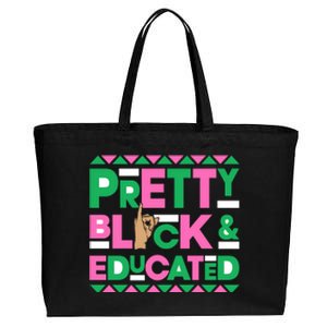 J15 Founder's Day Aka African Pretty Black Educated Gift Cotton Canvas Jumbo Tote