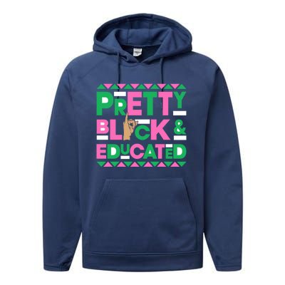 J15 Founder's Day Aka African Pretty Black Educated Gift Performance Fleece Hoodie