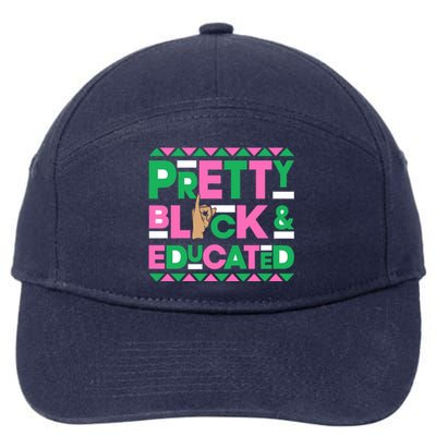 J15 Founder's Day Aka African Pretty Black Educated Gift 7-Panel Snapback Hat