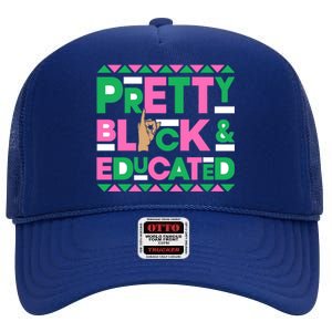 J15 Founder's Day Aka African Pretty Black Educated Gift High Crown Mesh Back Trucker Hat