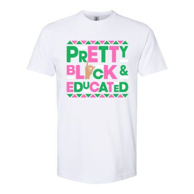 J15 Founder's Day Aka African Pretty Black Educated Gift Softstyle® CVC T-Shirt