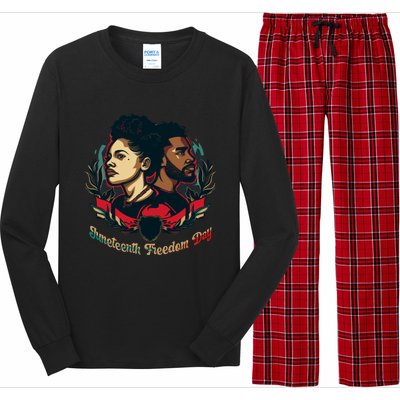 Juneteenth Freedom Day Celebration Graphic Long Sleeve Pajama Set