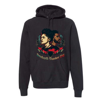 Juneteenth Freedom Day Celebration Graphic Premium Hoodie