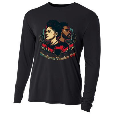 Juneteenth Freedom Day Celebration Graphic Cooling Performance Long Sleeve Crew