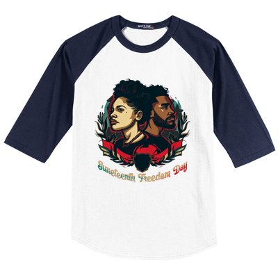 Juneteenth Freedom Day Celebration Graphic Baseball Sleeve Shirt