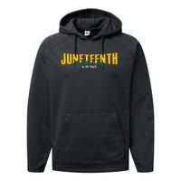 Juneteenth Freedom Day Commemoration Performance Fleece Hoodie