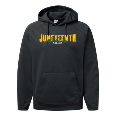 Juneteenth Freedom Day Commemoration Performance Fleece Hoodie