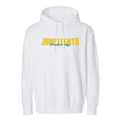 Juneteenth Freedom Day Commemoration Garment-Dyed Fleece Hoodie