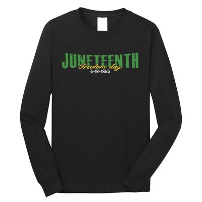 Juneteenth Freedom Day Commemorative Graphic Long Sleeve Shirt