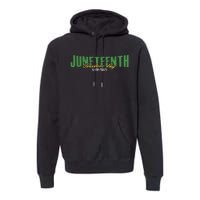 Juneteenth Freedom Day Commemorative Graphic Premium Hoodie