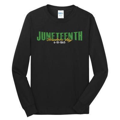 Juneteenth Freedom Day Commemorative Graphic Tall Long Sleeve T-Shirt