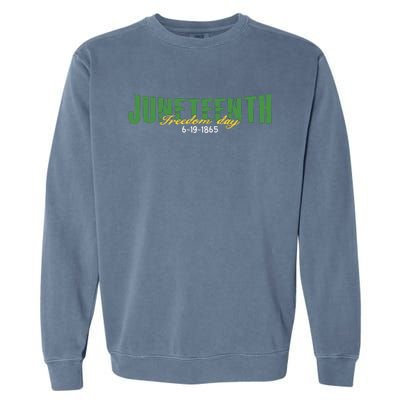 Juneteenth Freedom Day Commemorative Graphic Garment-Dyed Sweatshirt