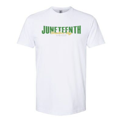 Juneteenth Freedom Day Commemorative Graphic Softstyle CVC T-Shirt