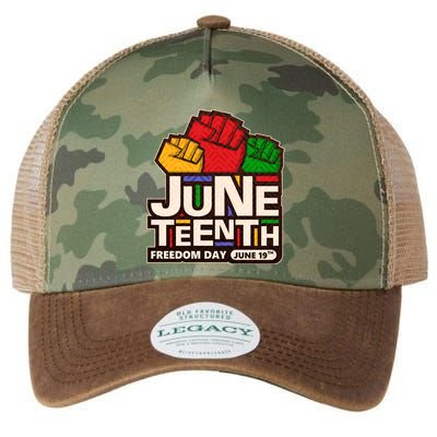 Juneteenth Freedom Day June 19th Legacy Tie Dye Trucker Hat