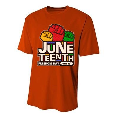 Juneteenth Freedom Day June 19th Performance Sprint T-Shirt