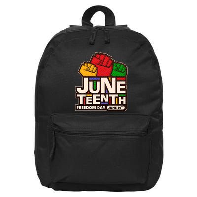 Juneteenth Freedom Day June 19th 16 in Basic Backpack