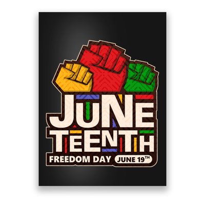 Juneteenth Freedom Day June 19th Poster